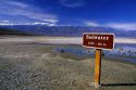 Badwater and salt pool in Death Valley is at elevation -282. The lowest point in the Western Hemisphere.