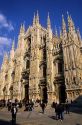 The Duomo in Milan, Italy.