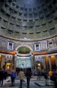 The interior of the Pantheon in Rome, Italy.