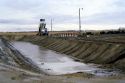 A cattle waste settling pond in Eagle, Idaho.