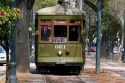 Street car trolley in New Orleans, Louisiana.