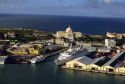 The Capitol and port at San Juan, Puerto Rico.