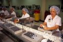 Workers packaging bottles at a pharmaceutical factory in Puerto Rico.