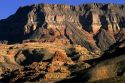 Rock formation and sand in the Arizona desert.