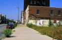 Low income area of East St. Louis, Illinois.