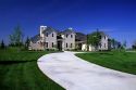 A newly constructed stucco house in Boise, Idaho.