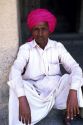 Muslim man at the Ellora Caves, India.
