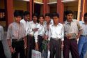 Indian high school boys, Delhi, India.