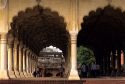 Architecture at the Taj Mahal in Agra, India.
