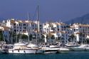 Yachts docked at Puerto Banus, Spain.