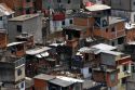 Hillside favela in Rio de Janeiro, Brazil. These slums are home to thousands of poor people squatting on public land.