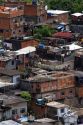 Hillside favela in Rio de Janeiro, Brazil. These slums are home to thousands of poor people squatting on public land.