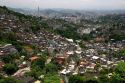 Hillside favela in Rio de Janeiro, Brazil. These slums are home to thousands of poor people squatting on public lands.