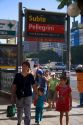 Entrance to the subway system in Buenos Aires, Argentina.