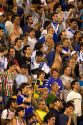 Crowds at a soccer game at the West Stadium in Buenos Aires, Argentina.