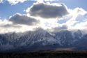 Snow covered Sierra Mountains in the Owens Valley, California.