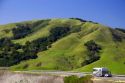 Motor home traveling on california highway 22 north of San Louis Obispo.