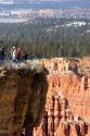 Overlook and tourists at Bryce Canyon National Park, Utah.