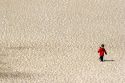 Child on sand dunes at Nags Head, North Carolina.