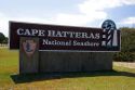 The sign for Cape Hatteras National Seashore in North Carolina.
