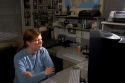 Office scene with employee and computer in Boise, Idaho.