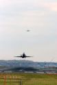 Airliner at take off from Washington Reagan airport.