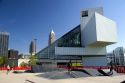 The Rock and Roll Hall of Fame at Cleveland, Ohio.