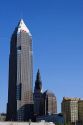 Key Bank tower and skyline in Cleveland, Ohio.