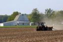 Tractor planting soy beans in the Ohio plains.