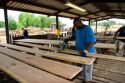 Manufacturing kiln dried hardwood lumber in Des Arc, Arkansas.