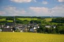 Electricity wind generators near a village in northwest Germany.
