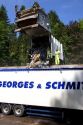 A garbage transfer station at Gerardmer, France.