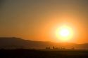 Sunrise over the Camas Prairie at Fairfield, Idaho.
