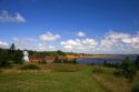 Lighthouse at Ft. Amherst near Charlottetown on Prince Edward Island, Canada.
