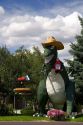 Dinosaur statue in Vernal, Utah.
