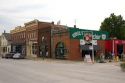 Virgils Sinclair old fashioned gas station at West Branch, Iowa. The birthplace of Herbert Hoover.