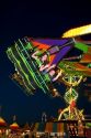 Children on a ride at the Iowa state fair in Des Moines.
