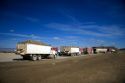 Sugar beet harvest and collection point in Mountain Home, Idaho.