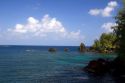 Ocean kayaking in the pacific off the island of Maui, Hawaii in Hana Bay.