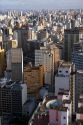 A view of Sao Paulo from atop the Edificio Italia building, Brazil.