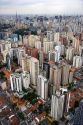 Aerial view of Sao Paulo, Brazil.