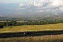 Tourists ride bicycles along the Mount Haleakala Road on the island of Maui, Hawaii.