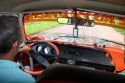 Inside public transit van across the Amazon River from Manaus, Brazil.