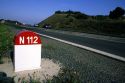 Milestone Highway marker designates the number of the route in France.