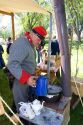 Confederate solder at Civil war reenactment near Boise, Idaho.