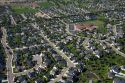 Aerial view of housing developements in Eagle, Idaho.