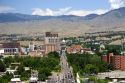 A view of Capitol Boulevard and downtown Boise, Idaho.