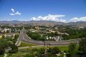 A view of Capitol Boulevard and downtown Boise, Idaho.