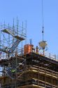 Scaffolding on construction site in Boise, Idaho.