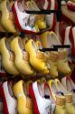 A display of Holland wooden shoes in Amsterdam, Netherlands.